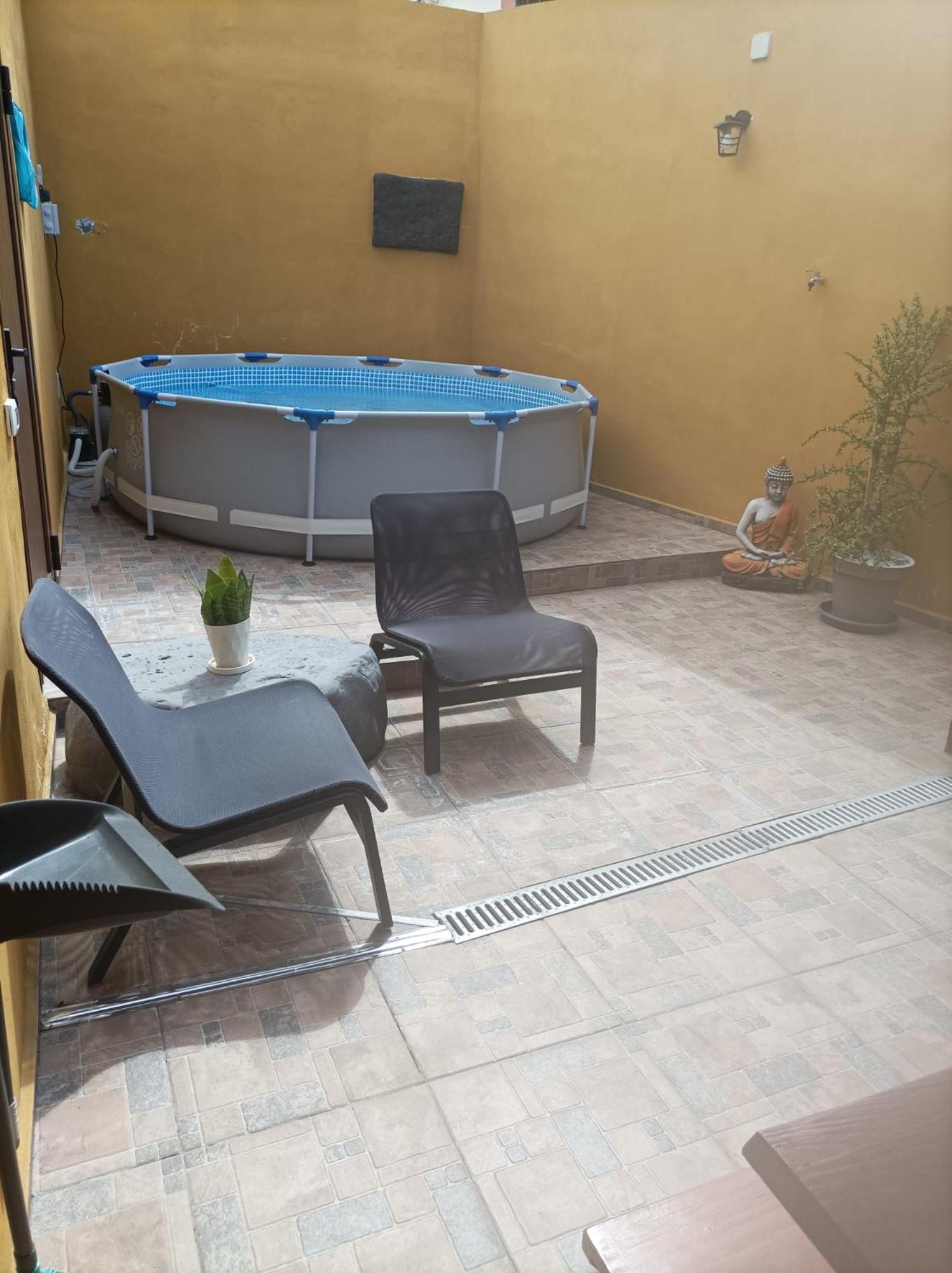 Tradicional Casa Canaria Con Piscina Y Vistas Al Teide Icod De Los Vinos Exterior photo